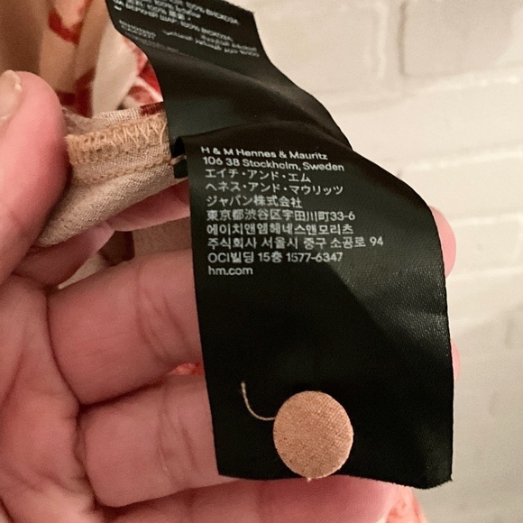 Johanna Ortiz X H&M Maxi Wrap Dress Blogger Favorite Floral Tan Red Size Large - Picture 14 of 16